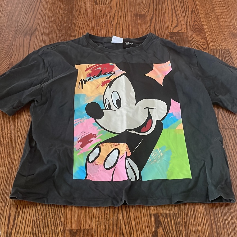 Zara Disney Mickey Neon Top